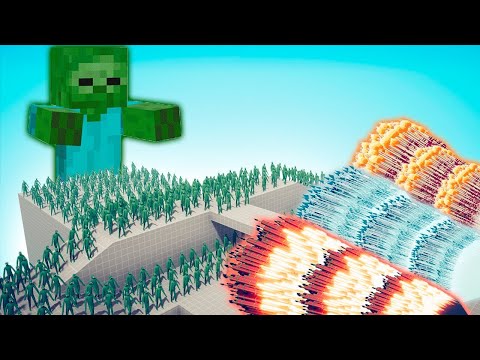 100x ZOMBIE + MINECRAFT GIANT vs EVERY GOD - Totally Accurate Battle Simulator TABS 2024
