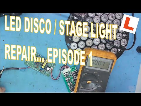 Learn Electronics Repair 16 LED Disco Lights 1