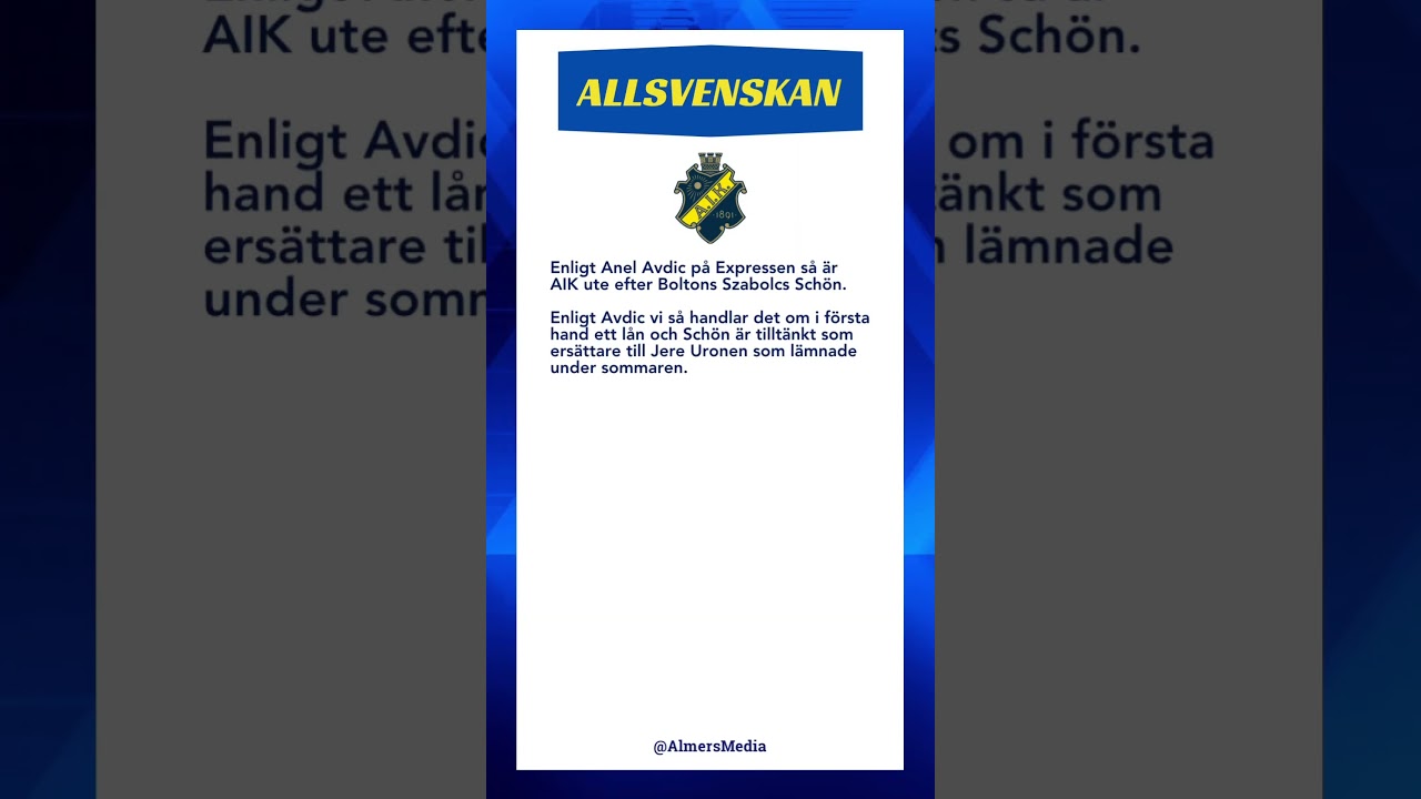 #Fotboll #Allsvenskan #AIK