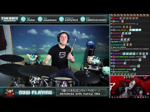 The8bitdrummer plays "Envy baby" covered by Astel Leda and Kureiji Ollie!