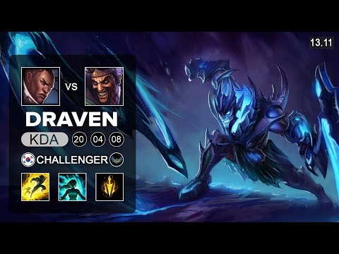 Draven vs Lucian ADC - KR Challenger - Patch 13.11 Season 13