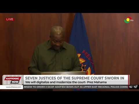 LIVE: President Mahama swears in seven newly approved Justices of the Supreme Court|| 03-07-2025