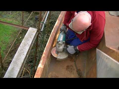 Building Shibumi EP 4 finishing installing the Side Cleats  -  Steel Boat Building