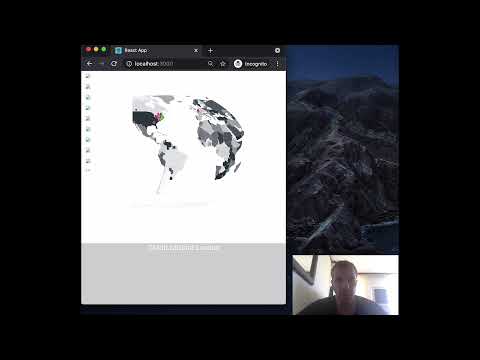 Integrating d3.js with React - World Map Widget - ClientList Material-UI Component