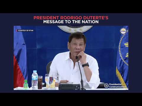 President Duterte's recorded message to the nation | Monday, December 6
