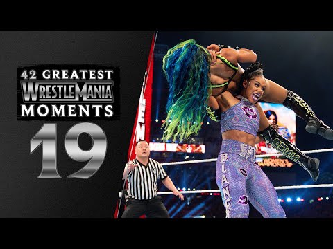 Bianca Belair vs. Sasha Banks main-events WrestleMania 37: 42 Greatest WrestleMania Moments