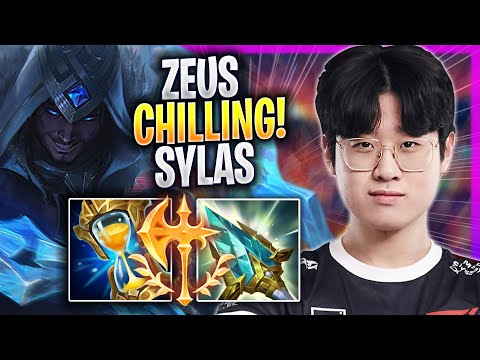 ZEUS CHILLING WITH SYLAS! - T1 Zeus Plays Sylas TOP vs Gnar! | Season 2023