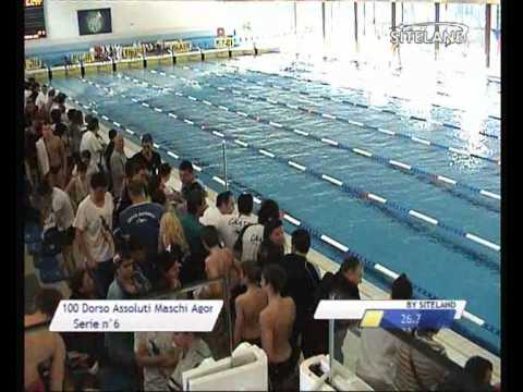 Serie 6 dei 100 Dorso  Assoluti M Agonisti - 7 Meeting City of Lignano