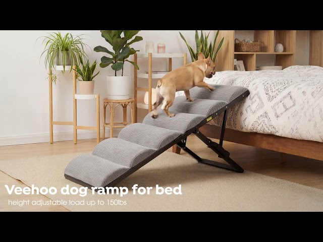Veehoo Foldable Dog Ramp for Bed & Couch