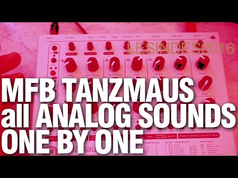 MFB TANZMAUS // ONE BY ONE // TWEAKING AND EXPLORING THE ANLOG SINGLE SOUNDS