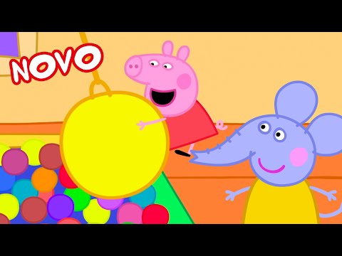 Capa de Peppa Pig Português Brasil | Um dia no parque de aventuras | NOVO Contos da Peppa Pig