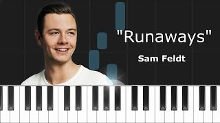 Sam Feldt -&quot;Runaways&quot; ft Teemu Piano Tutorial - Chords - How To Play - Cover