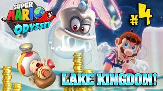 YOU WASTED MY COINS ON A STICKER!!!  LAKE KINGDOM Super Mario Odyssey #4