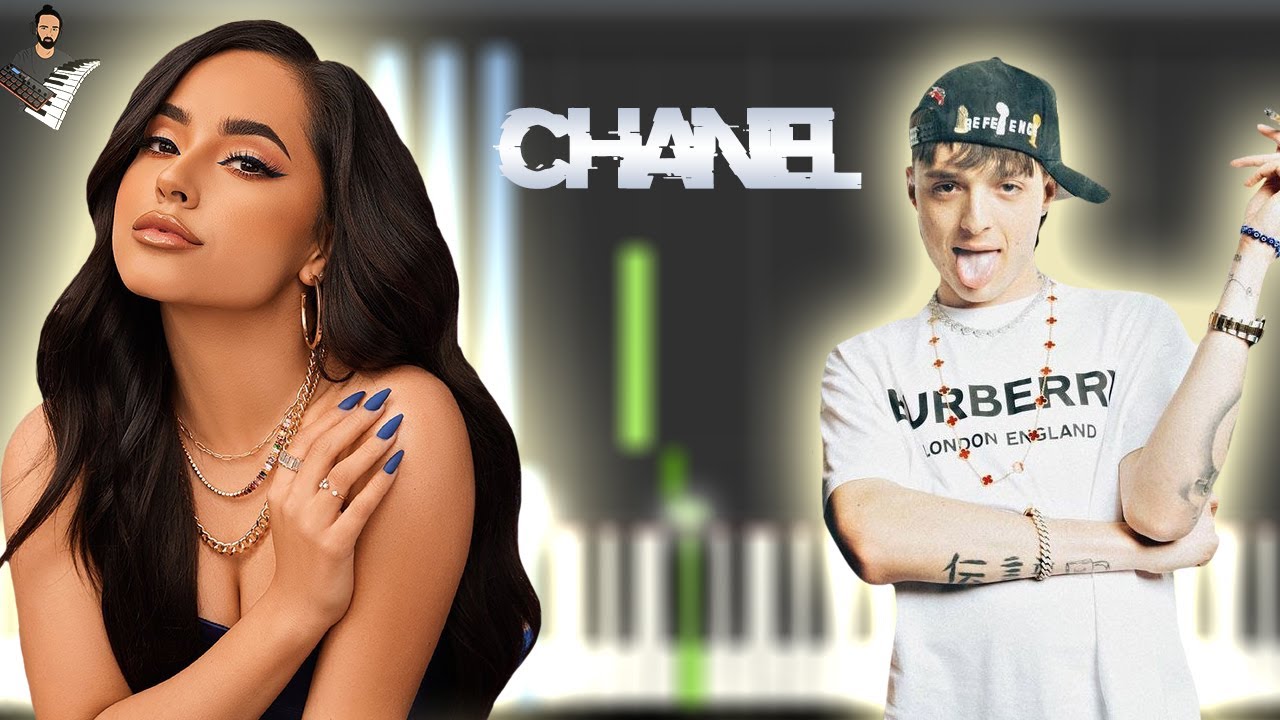 Becky G, Pen Weight - Chanel | Instrumental Piano Tutorial / Score / Karaoke / MIDI