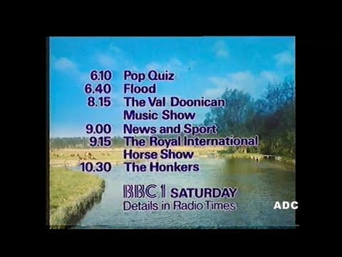 BBC1 end of news and link announcer David Wheal 15th June 1984