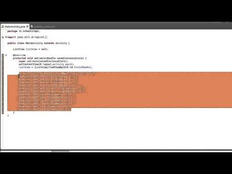 Android Tutorial - Simple ListView