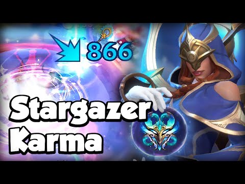TRYING STARGAZER KARMA IN NEW LEGENDARY RANK MODE - BUILD & RUNES - WILD RIFT GAMEPLAY