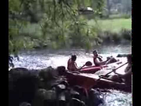 gefährliche Kanudrehungen auf der Wiesent