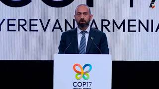 Speech by Minister of Foreign Affairs and International Trade of Armenia at the opening ceremony of the UN Biodiversity Conference