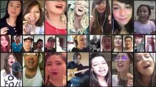 Jessie J & Ad-hoc Youtube Choir Singing "Flashlight" (Smule Sing-A-Long Duet's Mashup)