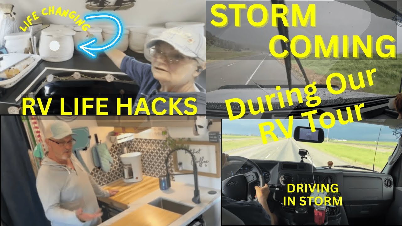 What’s Inside Our RV Home? Tour + Hail Storm Escape Montana to Cody Wyoming