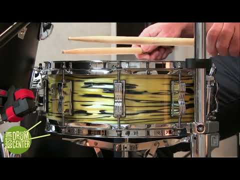 Ludwig Classic Maple 5" x 14" 10-Lug Snare Drum w/ VIDEO! Lemon Oyster Pearl image 6