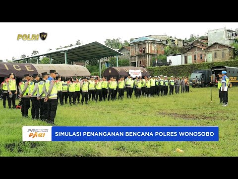 POLRES WONOSOBO BERSAMA RPB DESA LAMUK LAKSANAKAN SIMULASI PENANGANAN BENCANA ALAM
