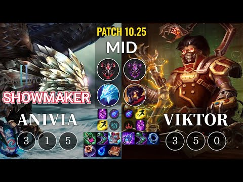DWG Showmaker Anivia vs Viktor Mid - KR Patch 10.25