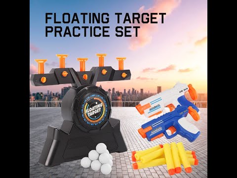Alvo Eletrônico 5 Bolas Suspensas Dardos Nerf + 1 Pistola + 10 Dardos