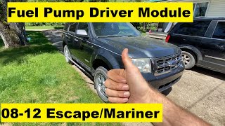 Fuel Pump Driver Module Replacement Ford Escape Mariner 2008 2009 2010 2011 2012 08 09 10 11 12