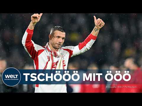 Video Thumbnail: FUSSBALL-LEGENDE: Das war's ‒ Weltmeister Lukas Podolski verlässt den Rasen