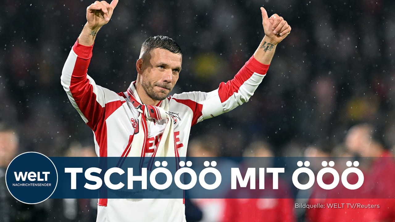 FUSSBALL-LEGENDE: Das war's ‒ Weltmeister Lukas Podolski verlässt den Rasen