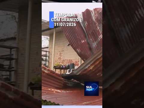 Granizo destrói 100 casas e deixa desalojados em Eldorado do Sul RS
