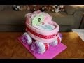 Baby Carriage Diaper Cake (How To Make) - YouTube
