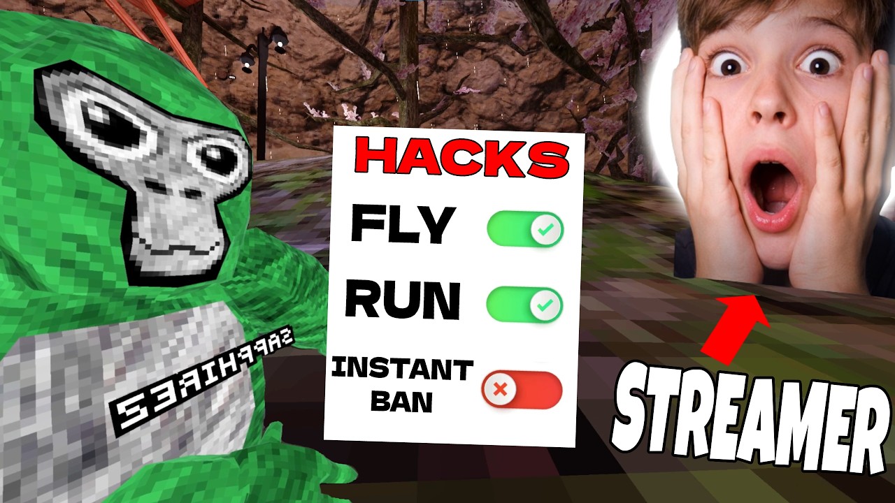 HACKING on Gorilla Tag Streamers Until They Notice (Crash Mods)