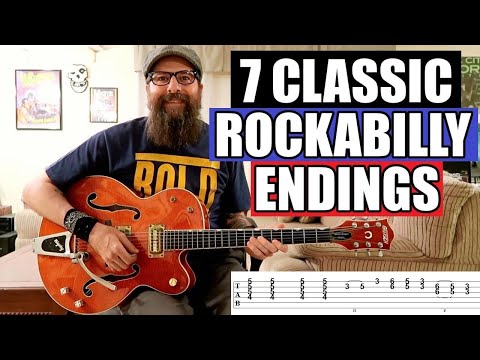7 Classic Rockabilly Guitar Endings - Lesson w/TABS