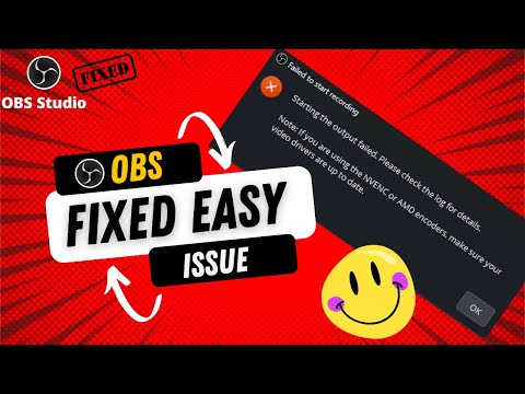 Fix OBS Studio "Failed to Start Recording" Error | NVENC/AMD Encoder Driver Issue Solved