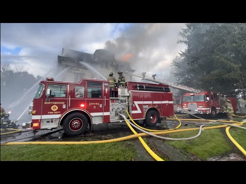 Massive 4 alarm fire consumes Victorian home in Northbridge, Ma