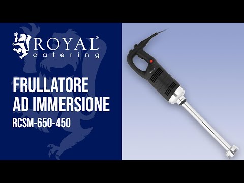 Video - Frullatore ad immersione - 650 W - Royal Catering - 450 mm - 8.000 - 18.000 giri/min
