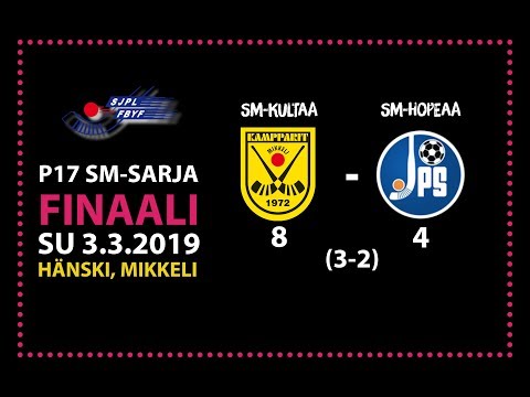 Jääpallon P17 SM-finaali Kampparit - JPS Mikkelissä 03.03.2019