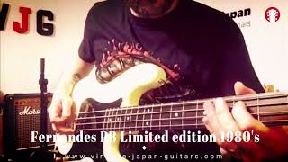 Video thumbnail for Fernandes Precision Bass Limited edition 1980s - made in japan - www.vintage-japan-guitars.com by Vintage JapanGuitar