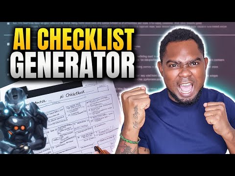 How To Generate ANY Checklist with AI | Powerful AI Checklist Generator Powered by GPT 4