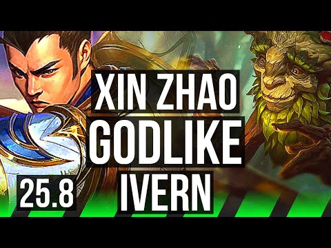 XIN ZHAO vs IVERN (JGL) | 10/1/7, Godlike | EUW Challenger | 25.8