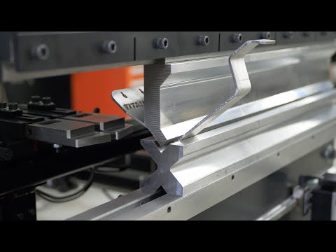 Bending a Helmet Hook on the NEW Titan 25T CNC Press Brake from Langmuir Systems