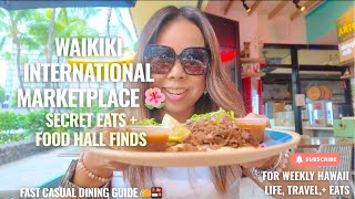Inside Waikīkī’s International Marketplace:Secret Budget Eats + Food Hall Finds🌺|O‘ahu Travel Guide
