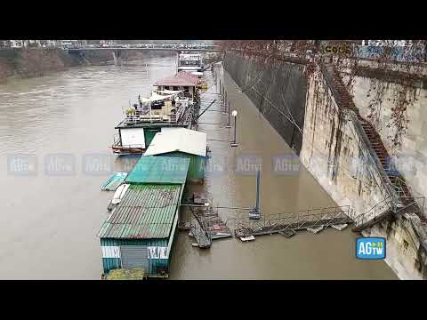 Roma, maltempo: chiuse le banchine del Tevere nel tratto urbano