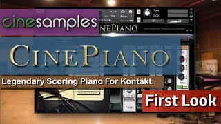 Video thumbnail for CinePiano from Cinesamples | Is This The Best Cinematic Piano Library? | First Look by Simeon Amburgey