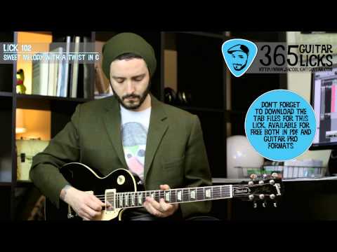 Lick 102/365 - Sweet Melody With A Twist in C | 365 Guitar Licks Project