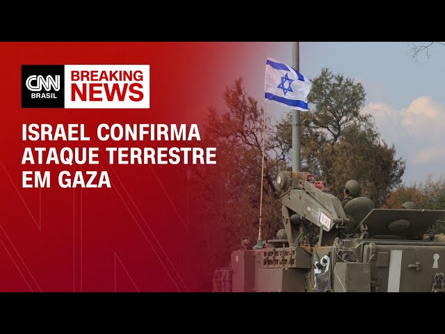 Israel confirma ataque terrestre em Gaza | CNN NOVO DIA