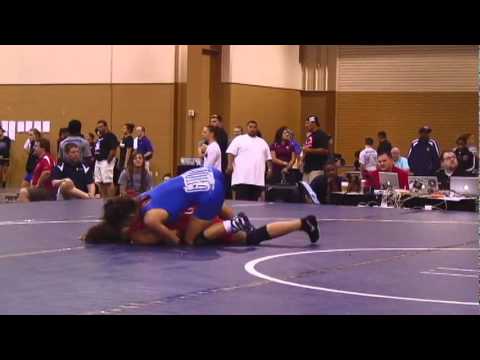 FILA Junior Challenge Final 48kg - Kristi Garr (OCU:Gator) FALL Tatiana Perez (King College).mp4